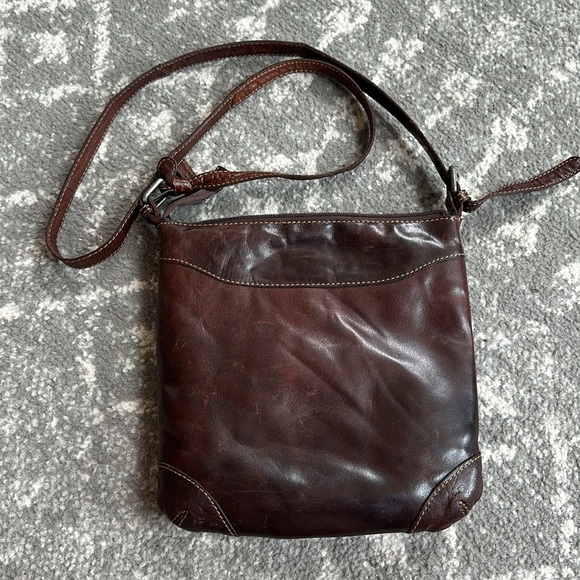 Jack Georges Genuine Leather Crossbody Voyager Handbag - Picture 9 of 16